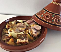 Heerlijke Marokkaanse Tajine met lam en courgette